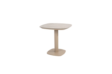 Manolo tafel 75x75x75 cm met 4 Barista stoelen latte tafel, 4 Seasons Outdoor, tuincentrumoutlet.com