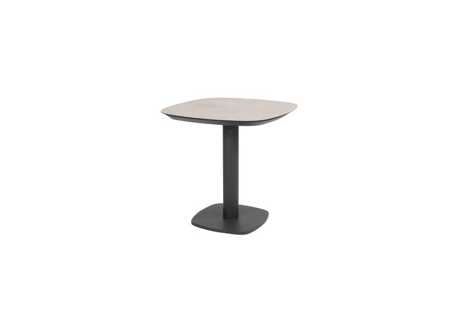 Manolo tafel 75x75x75 cm met 4 Manitoba stoelen Antraciet tafel, 4 Seasons Outdoor, tuincentrumoutlet.com