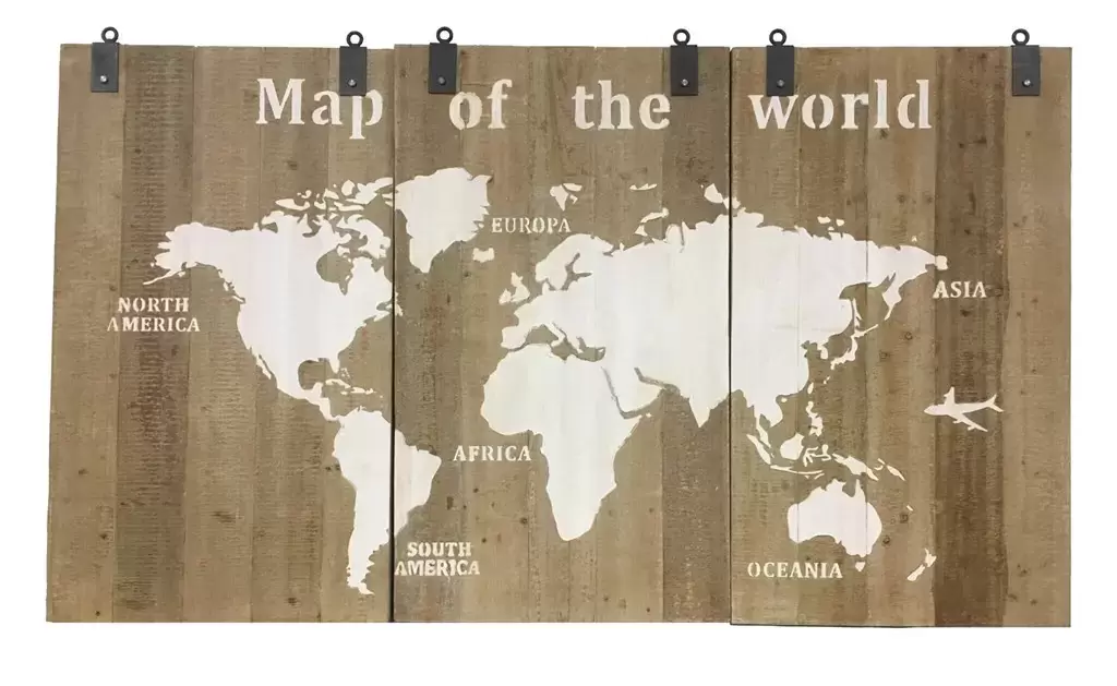 Map of the World - 210 x 121 naturel - Outlet