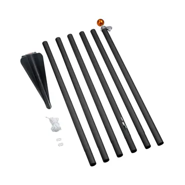 Mast aluminium 6m zwart, Fairybell, tuincentrumoutlet.com