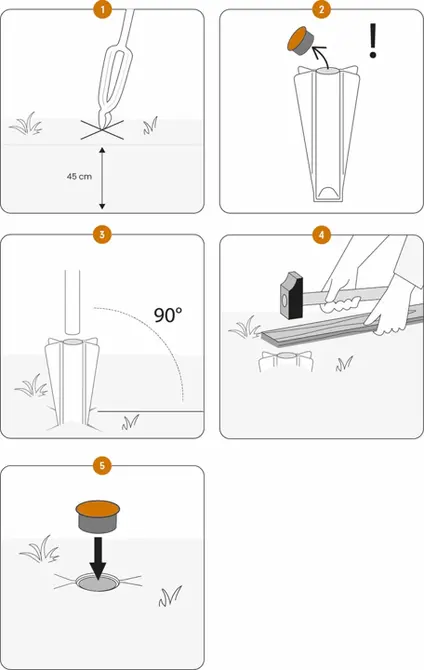 Mast aluminium 8m zwart instructie, Fairybell, tuincentrumoutlet.com