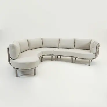 Matera L/D set 3-delig taupe/rope sand/vally sand, Garden Impressions gedraaid, tuincentrumoutlet.com