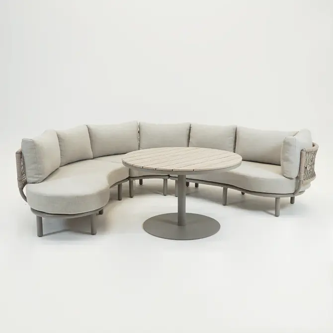 Matera L/D set 4-delig taupe/rope sand/vally sand, Garden Impressions, Tuincentrumoutlet.com