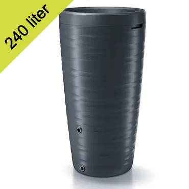 Maze regenton 2in1 240 liter antraciet, Meuwissen Agro, tuincentrumoutlet