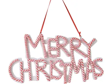 MERRY CHRISTMAS HANG DECO 12CM, Koopman International, tuincentrumoutlet