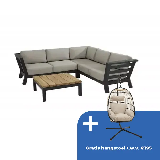 Meteoro hoek loungeset met Capitol tafel - afbeelding 1