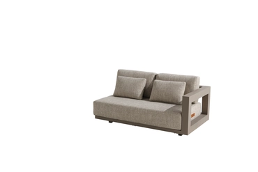 Metropolitan 2.5 seater bench mocca left arm with 5 cushions, 4SO, tuincentrumoutlet.com