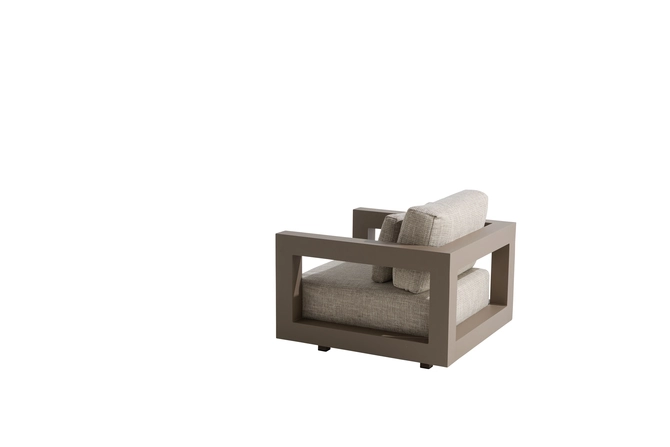 Metropolitan living chair mocca with 3 cushions, 4SO, tuincentrumoutlet.com