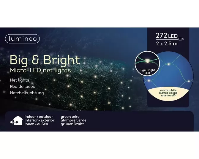 Micro big LED netverlichting - 200x250 cm - afbeelding 1