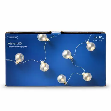 Micro led bal gls l105cm-12l wit, lumineo, tuincentrumoutlet.com