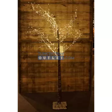 Micro LED berk 180 cm - bruin/warm wit, Kaemingk, Tuincentrumoutlet.com