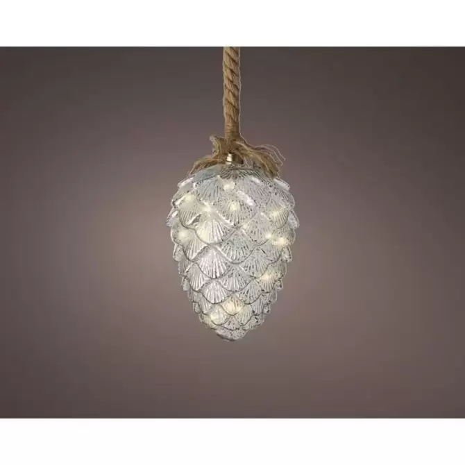 Micro LED touw d15h21cm - dennenappel, Lumineo, www.tuincentrumoulet.com