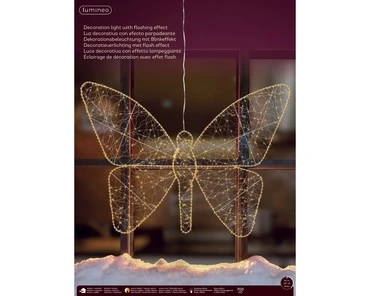 Micro LED vlinder metaal flashing effect buiten - afbeelding 3