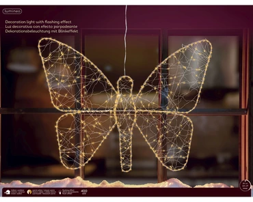 Micro LED vlinder metaal flashing effect buiten - afbeelding 3