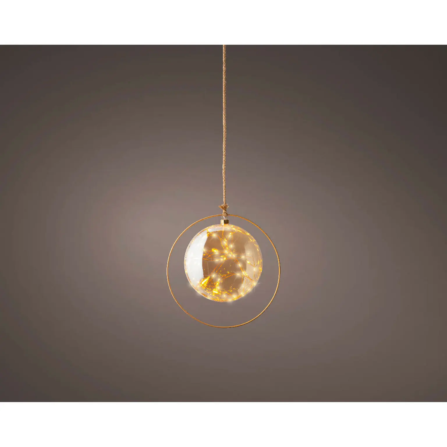 Microled bal d26h26cm ambr/k.wrm bo