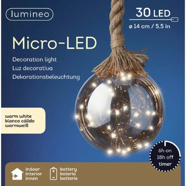 Microled bal l100 d14cm 30l w.wt bo, Lumineo, tuincentrumoutlet