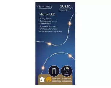 Microled l95cm-20l zlvr/k.warm bo, Lumineo, tuincentrumoutlet