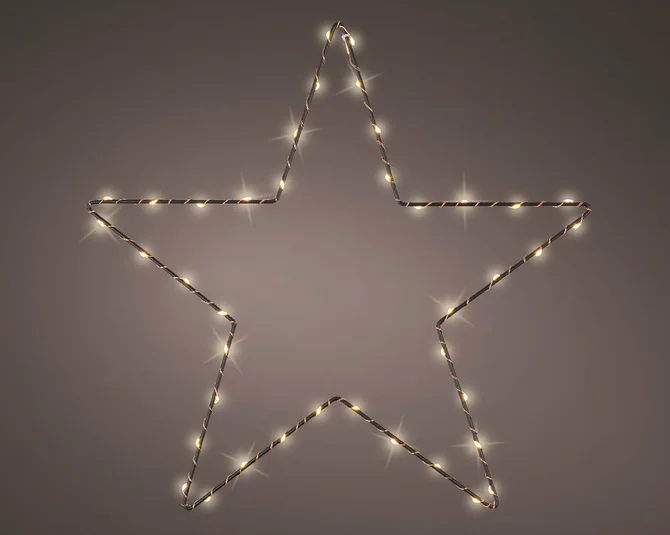 Kerstverlichting LED Ster met 40 lampjes - 38CM