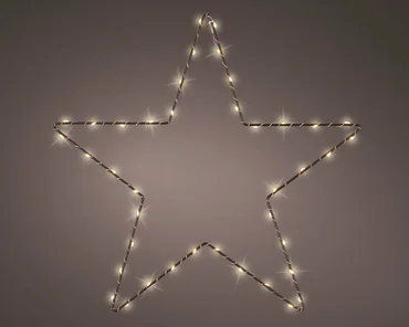 Kerstverlichting LED Ster met 40 lampjes - 38CM