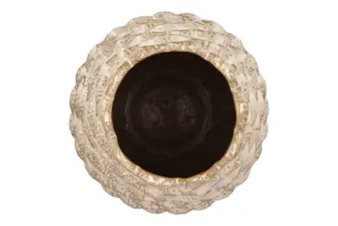 MIKA COZY SAND VASE PINECONE EDGE 23X24CM - afbeelding 2