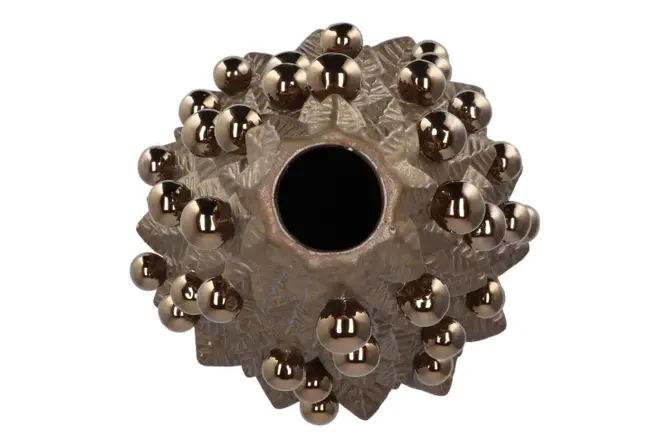 MIKA X-MAS BRONZE VASE TREE 33X33X49CM bovenkant, Daan Kromhout, tuincentrumoutlet.com