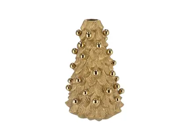 MIKA X-MAS GOLD VASE TREE 21X21X32CM, Daan Kromhout, tuincentrumoutlet.com