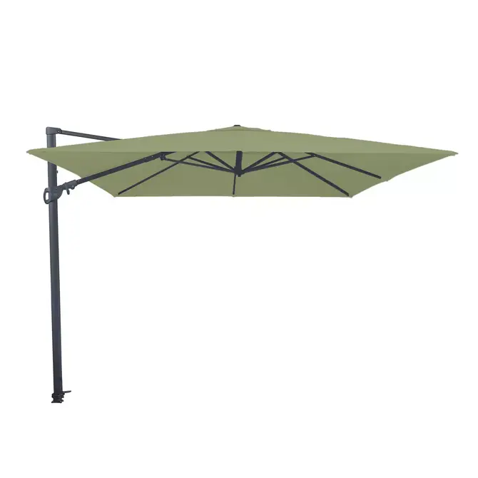 Monaco III Flex l300b300cm Sage Groen met Kruisvoet en Parasolvoettegels - Parasol, Lesli Living, Tuincentrum Outlet