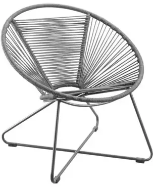 Moni Rope Loungestoel Grijs SUNS - afbeelding 2