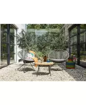 Moni Rope Loungestoel Grijs SUNS - afbeelding 2