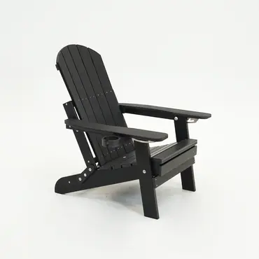 Montreal relax chair zwart zij ingeklapt, SenS-Line, tuincentrumoutlet.com