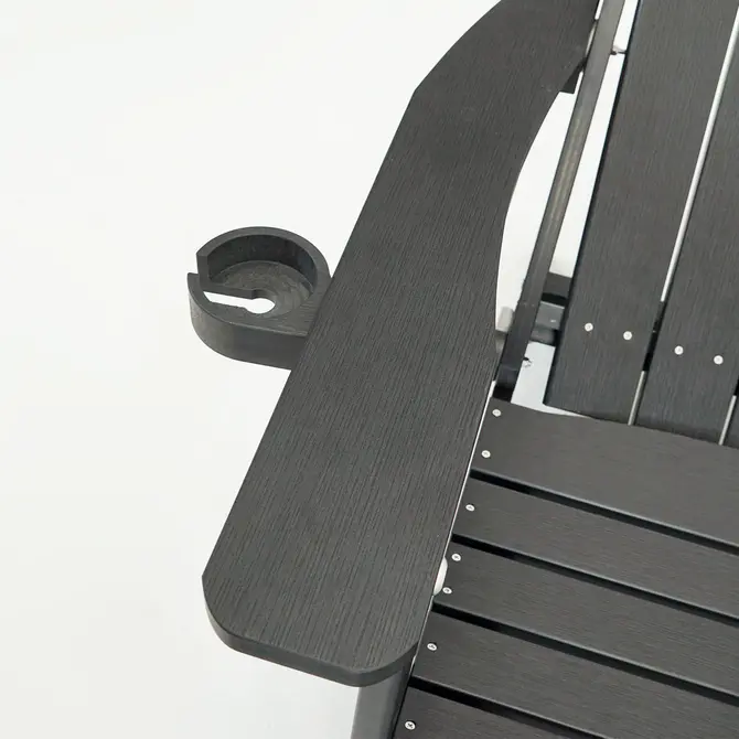 Montreal relax chair zwart bekerhouder, SenS-Line, tuincentrumoutlet.com