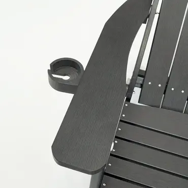 Montreal relax chair zwart bekerhouder, SenS-Line, tuincentrumoutlet.com