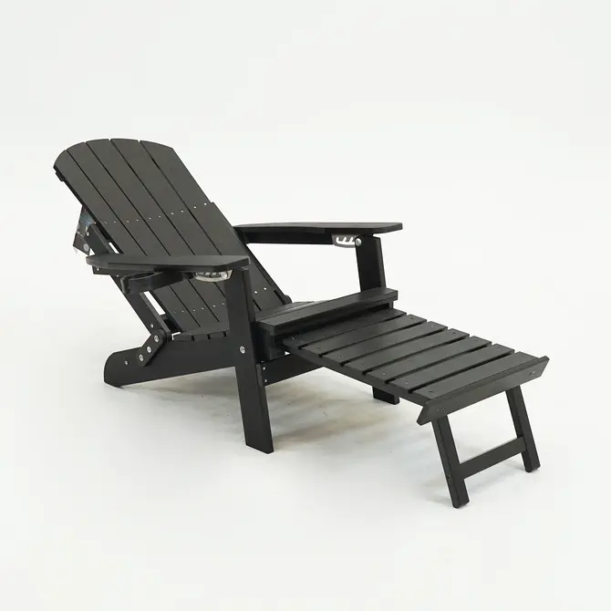 Montreal relax chair zwart uitgeklapt, SenS-Line, tuincentrumoutlet.com