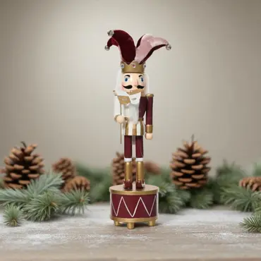 Muziekdoos hout l9b8h30cm maroon