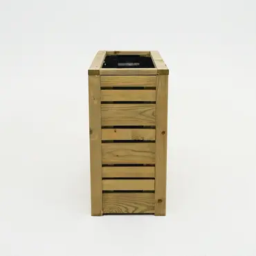 Mvu bloembak flux 70x30x60 impg zijkant, Woodvision, tuincentrumoutlet.com