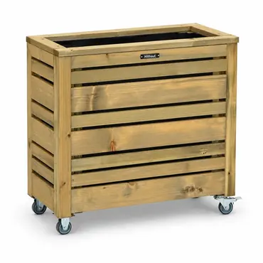 Mvu bloembak flux 70x30x60 impg incl. wielen, woodvision, tuincentrumoutlet.com
