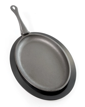 Napoleon Gietijzeren Skillet pan met onderzetter en afneembaar handvat