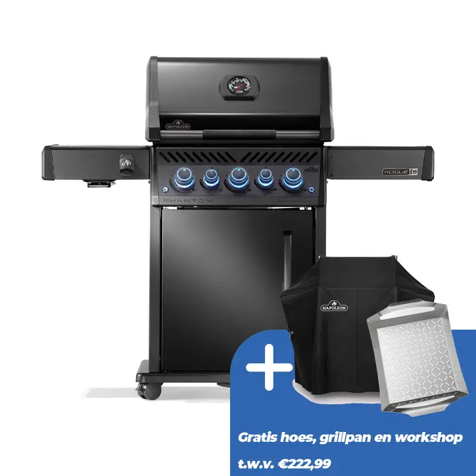 Napoleon Phantom Rogue PRO-S 425 Gas BBQ Zwart Barbecue - afbeelding 1