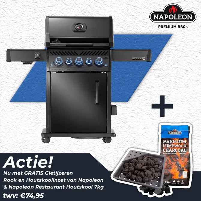 Napoleon Phantom Rogue PRO-S 425 Gas BBQ Zwart Barbecue - afbeelding 1
