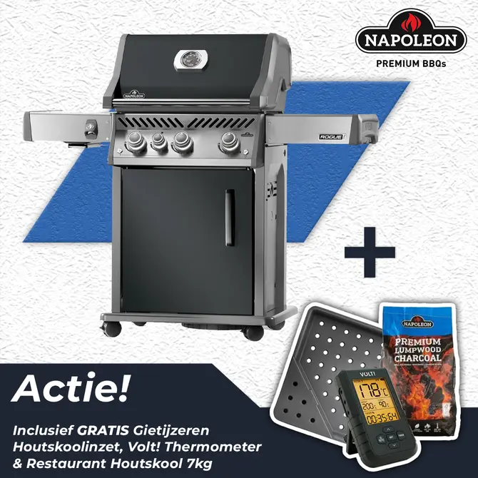 Napoleon Rogue Pro 425 Gas BBQ Limited Edition Grijs Barbecue - afbeelding 1