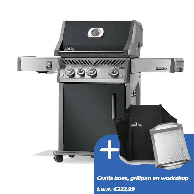 Napoleon Rogue Pro 425 Gas BBQ Limited Edition Grijs Barbecue - afbeelding 1