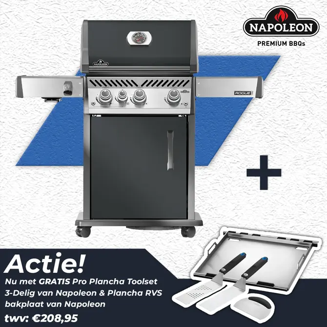 Napoleon Rogue Pro 425 Gas BBQ Limited Edition Grijs Barbecue - afbeelding 1