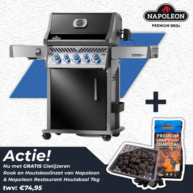 Napoleon Rogue PRO-S 425 Gas BBQ Zwart Barbecue - afbeelding 1