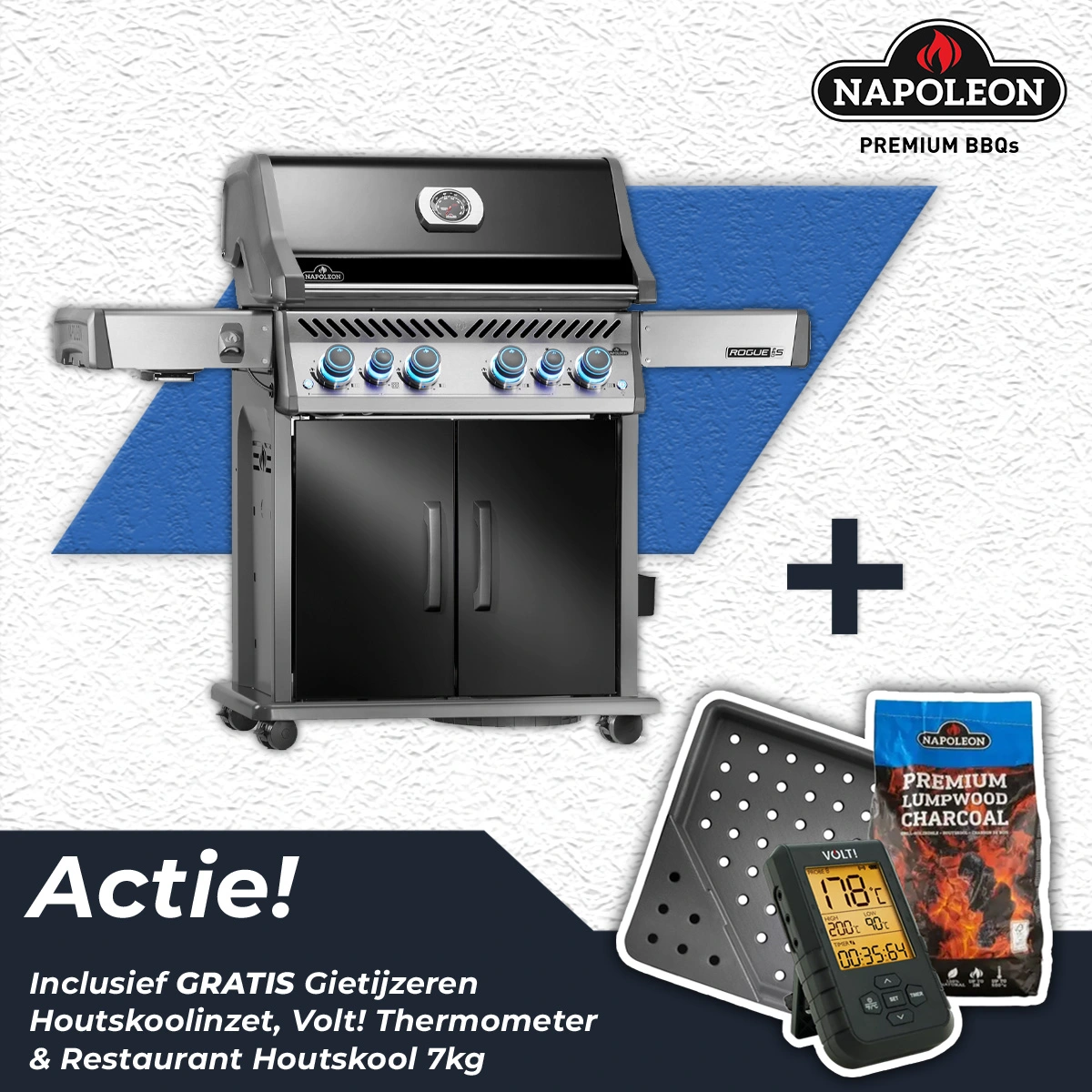 Napoleon Rogue PRO-S 525 Gas BBQ Zwart Barbecue