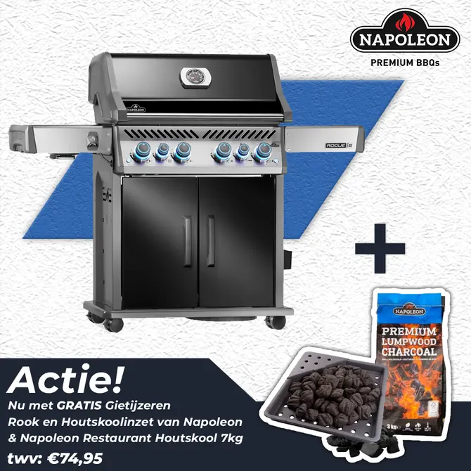 Napoleon Rogue PRO-S 525 Gas BBQ Zwart Barbecue - afbeelding 1