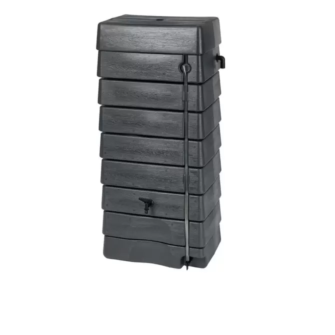 Nature Kunststof Regentank Muur Regenton 276 liter Antraciet - afbeelding 1