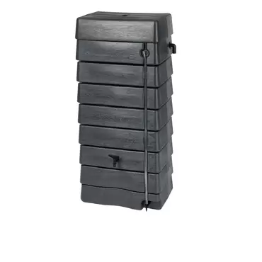 Nature Kunststof Regentank Muur Regenton 276 liter Antraciet - afbeelding 1