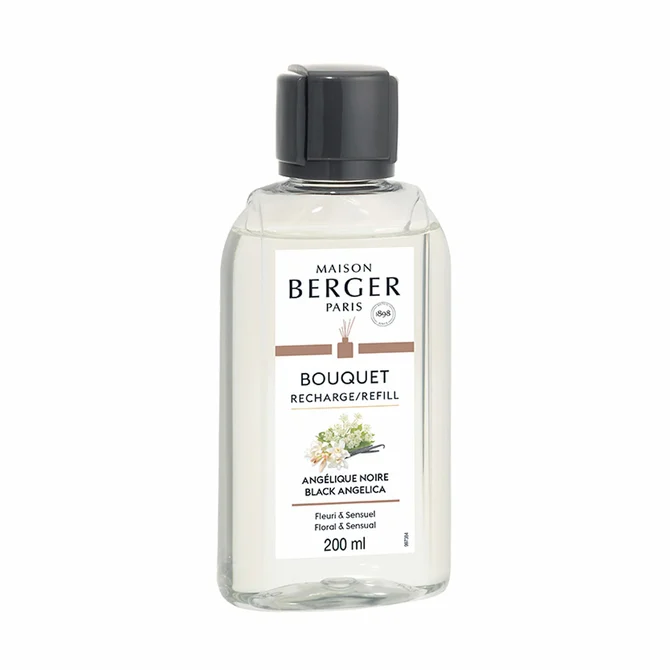 Navulling parfumverspreider met sticks 200ml Angelique Noire, lampe berger, tuincentrumoutlet.com