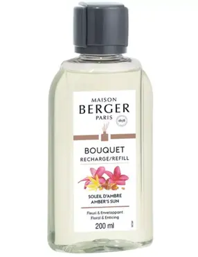 Navulling parfumverspreider met sticks 200ml Soleil d'Ambre, lampe berger, tuincentrumoutlet.com
