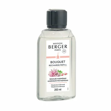 Navulling parfumverspreider met sticks 200ml Sous les Magnolias, lampe berger, tuincentrumoutlet.com